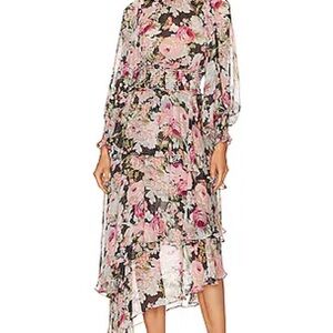 ELLIATT ASTRID DRESS IN BLACK MULTI